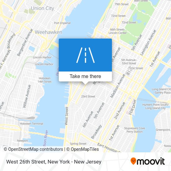 West 26th Street map