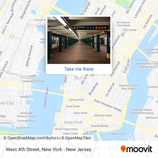 How to get to West 4th Street in Manhattan by Subway, Bus or Train?