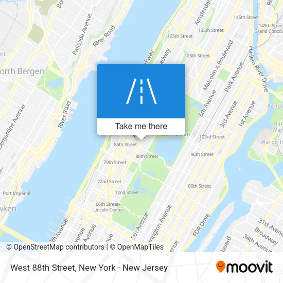 How to get to West 88th Street, Manhattan by subway, bus or