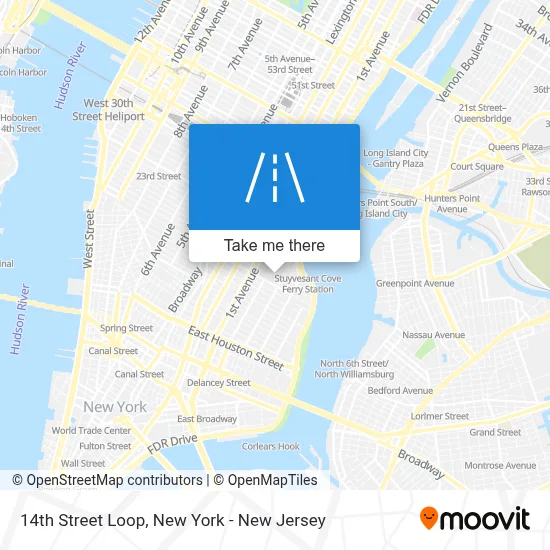 14th Street Loop map