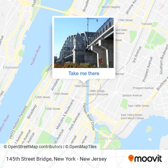 145th Street Bridge map