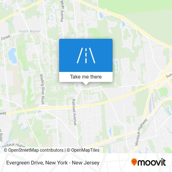Mapa de Evergreen Drive