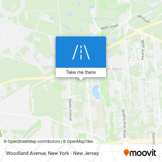 Mapa de Woodland Avenue