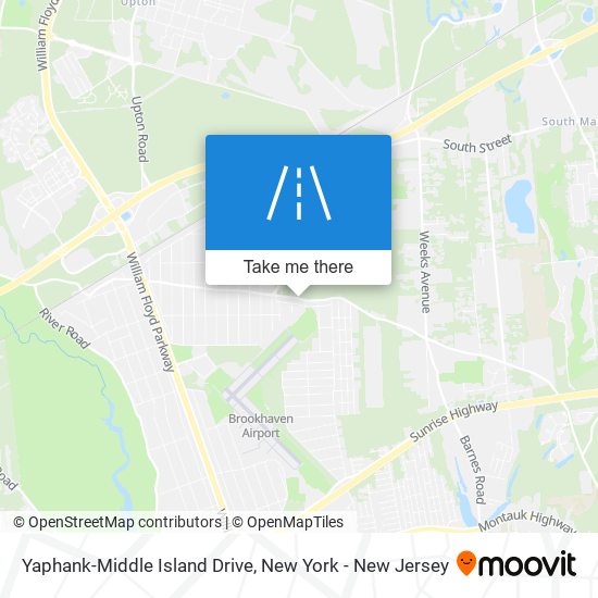 Mapa de Yaphank-Middle Island Drive