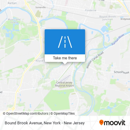 Bound Brook Avenue map