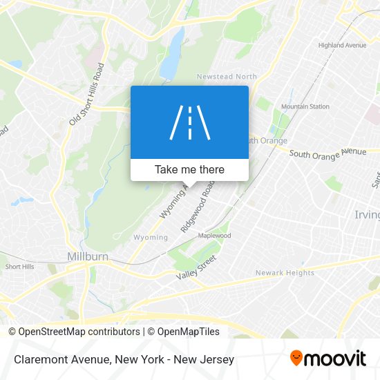 Mapa de Claremont Avenue