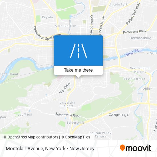 Montclair Avenue map