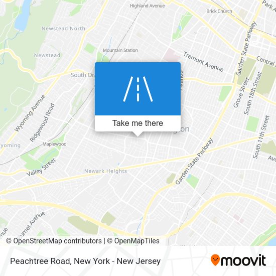 Mapa de Peachtree Road