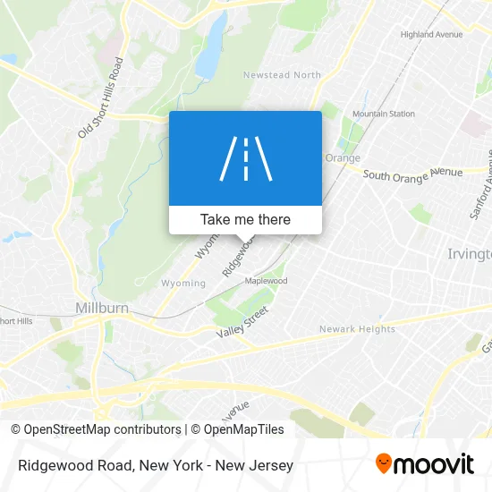Ridgewood Road map