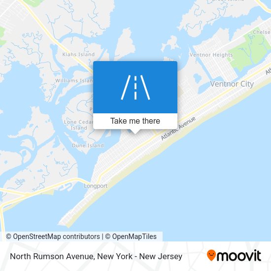 Mapa de North Rumson Avenue