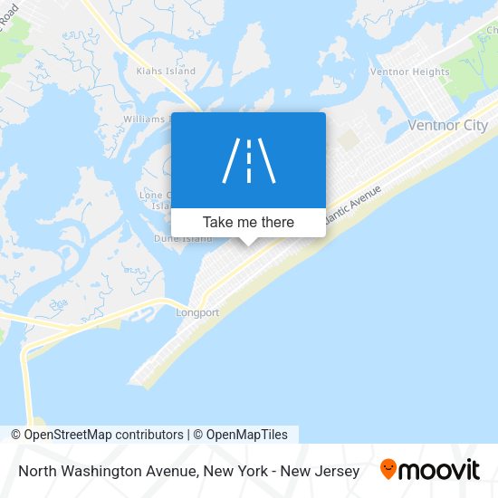 Mapa de North Washington Avenue