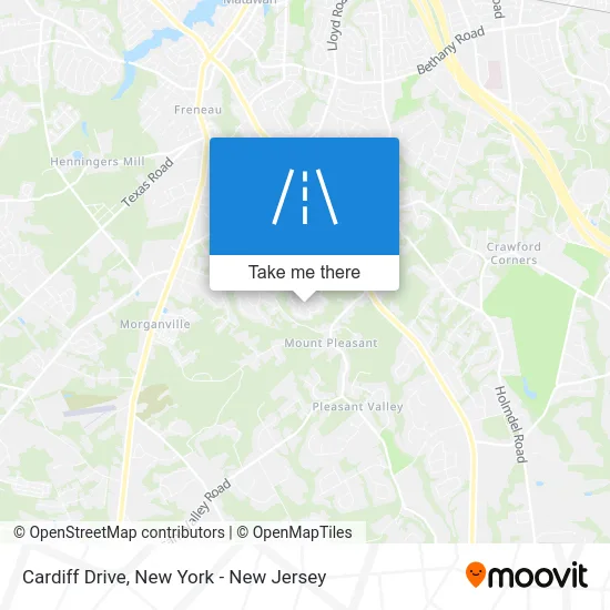 Cardiff Drive map
