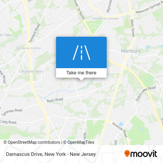 Mapa de Damascus Drive