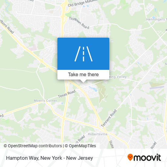 Hampton Way map