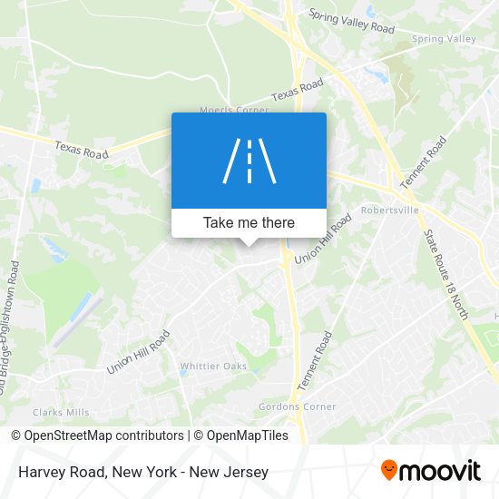 Harvey Road map