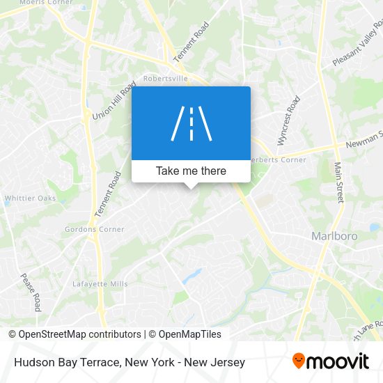 Mapa de Hudson Bay Terrace