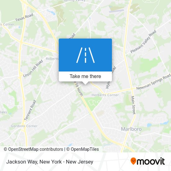 Jackson Way map