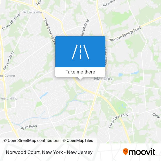 Mapa de Norwood Court