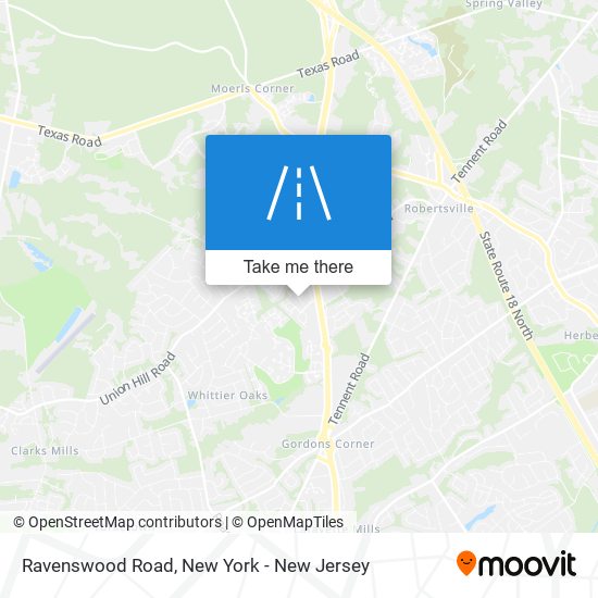 Ravenswood Road map