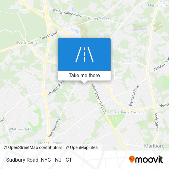 Sudbury Road map