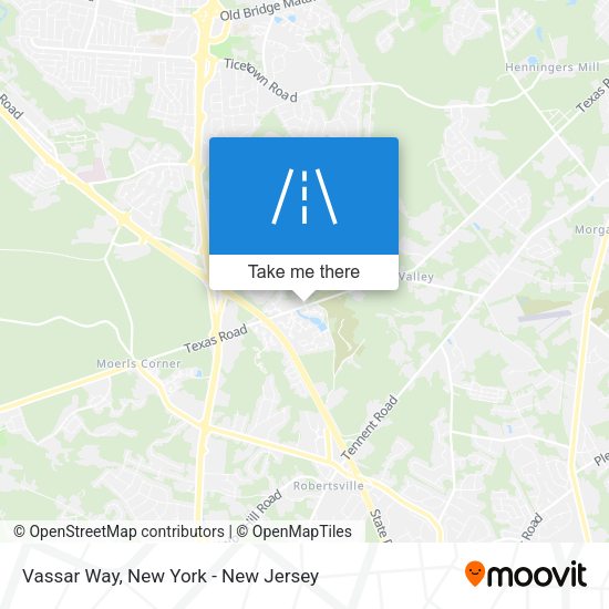 Vassar Way map