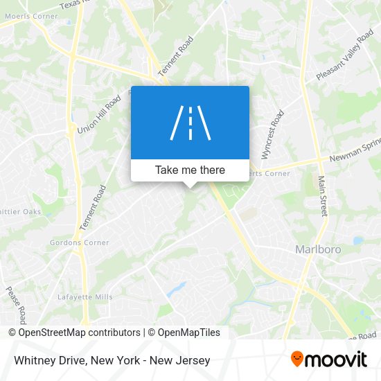 Mapa de Whitney Drive