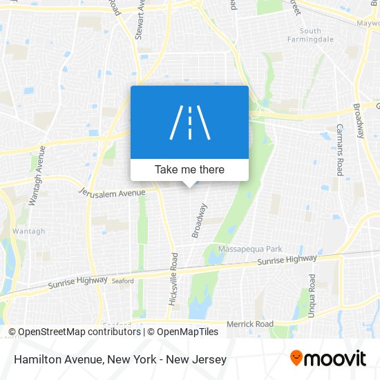 Mapa de Hamilton Avenue