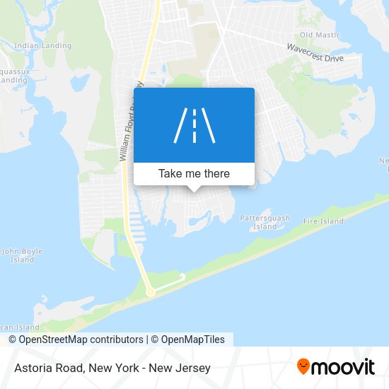 Astoria Road map