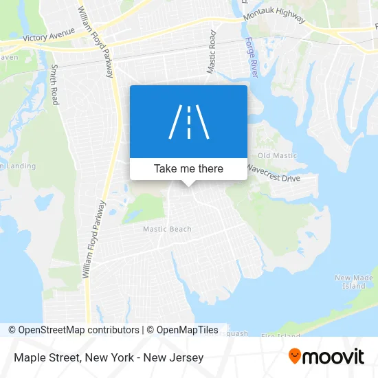 Maple Street map