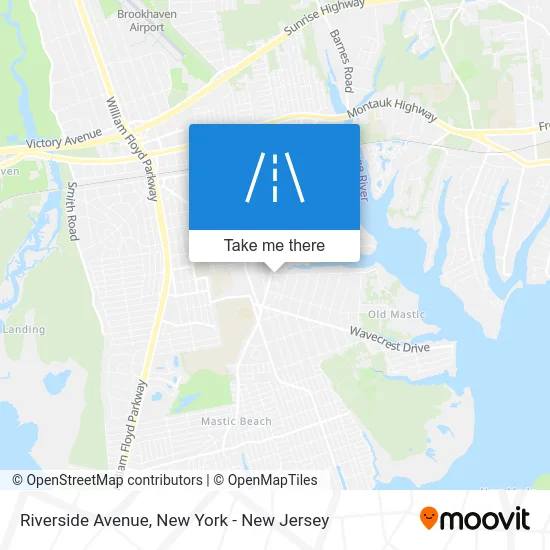 Riverside Avenue map