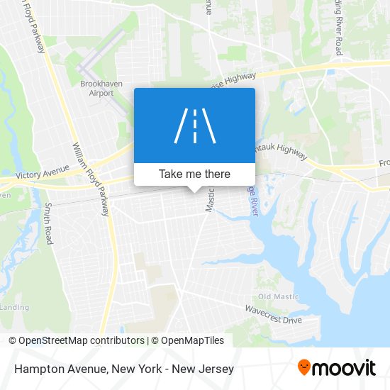 Hampton Avenue map