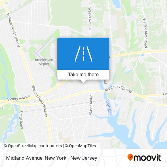 Midland Avenue map