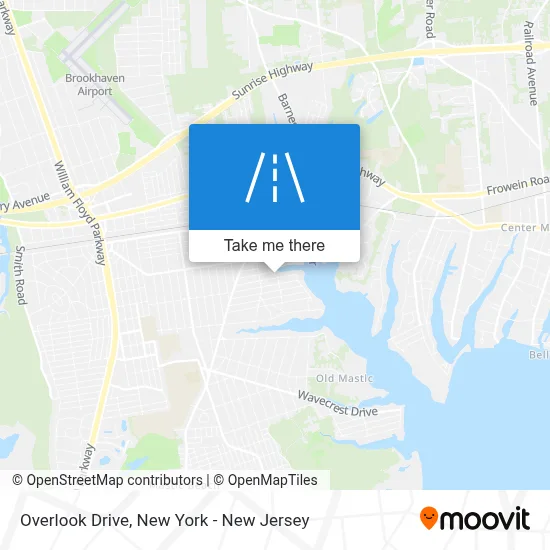 Overlook Drive map