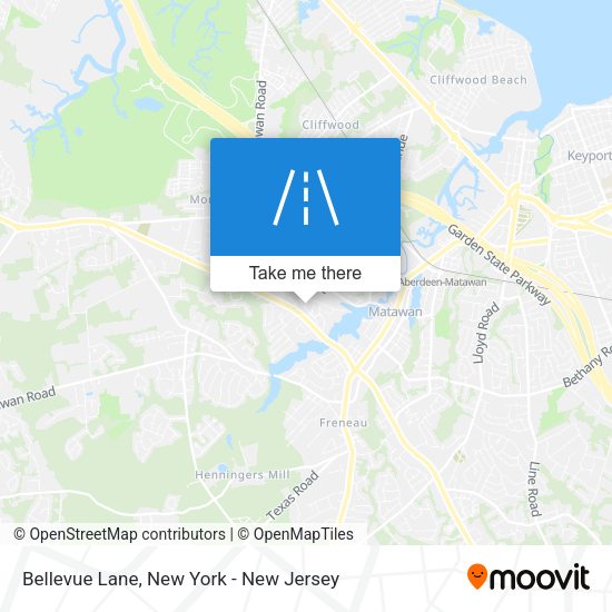 Mapa de Bellevue Lane