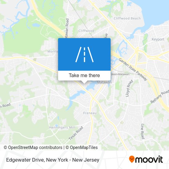 Edgewater Drive map