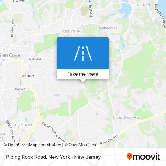 Piping Rock Road map