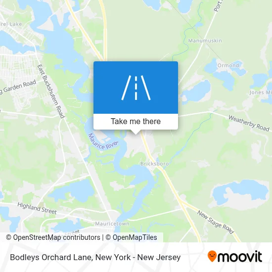 Bodleys Orchard Lane map