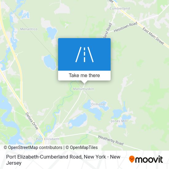 Port Elizabeth-Cumberland Road map