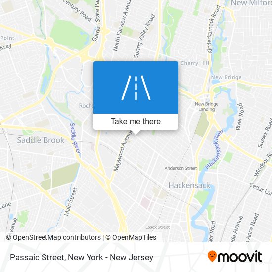 Mapa de Passaic Street