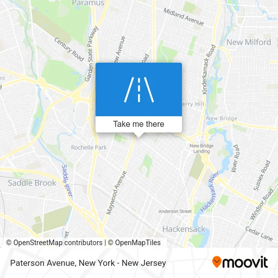 Paterson Avenue map