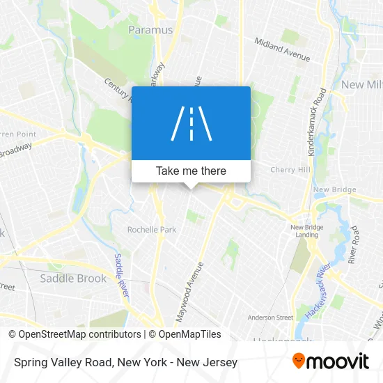Spring Valley Road map