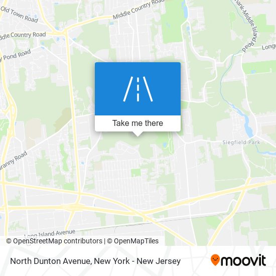 North Dunton Avenue map