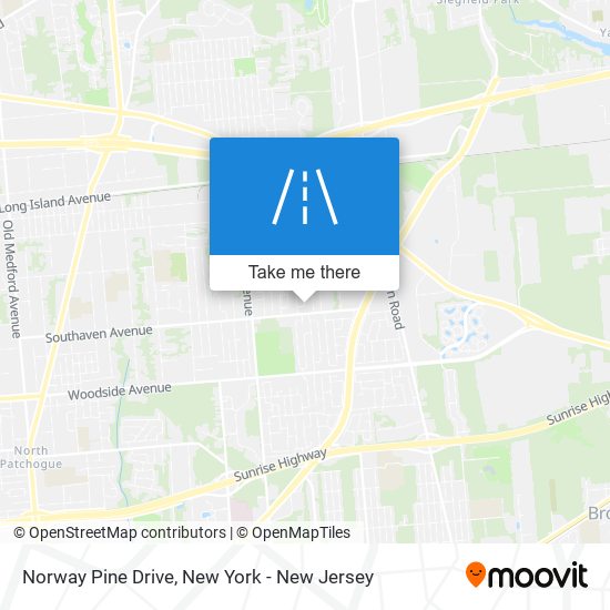 Norway Pine Drive map