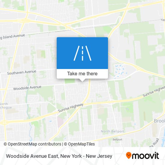 Woodside Avenue East map