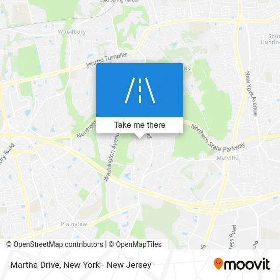 Martha Drive map