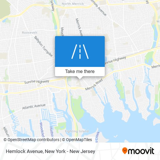 Hemlock Avenue map