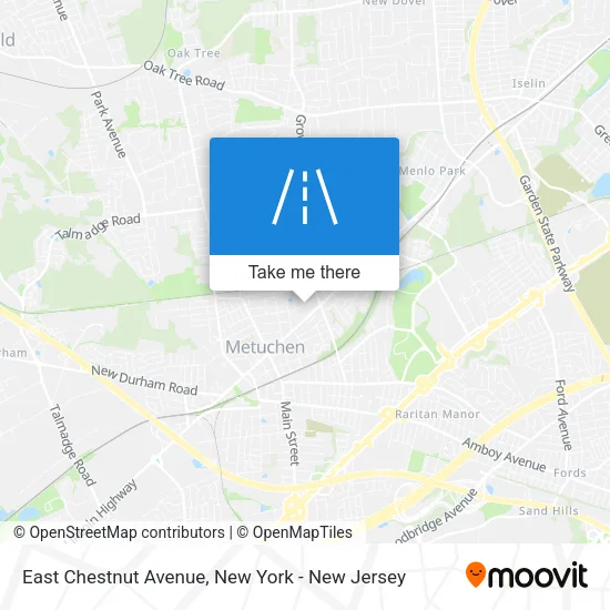 East Chestnut Avenue map