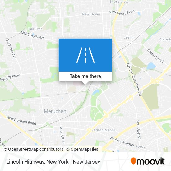 Mapa de Lincoln Highway