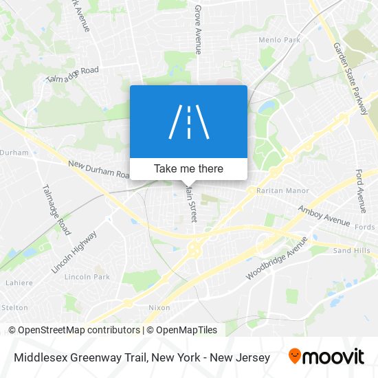 Mapa de Middlesex Greenway Trail