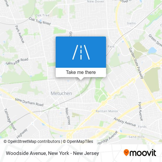 Mapa de Woodside Avenue